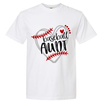 Baseball Heart AUN Auntie Trendy Garment-Dyed Heavyweight T-Shirt