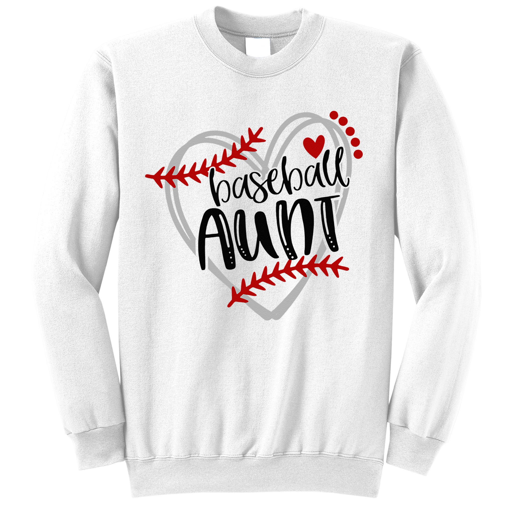 Baseball Heart AUN Auntie Trendy Sweatshirt