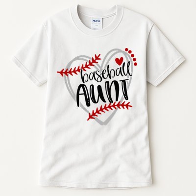 Baseball Heart AUN Auntie Trendy Tall T-Shirt