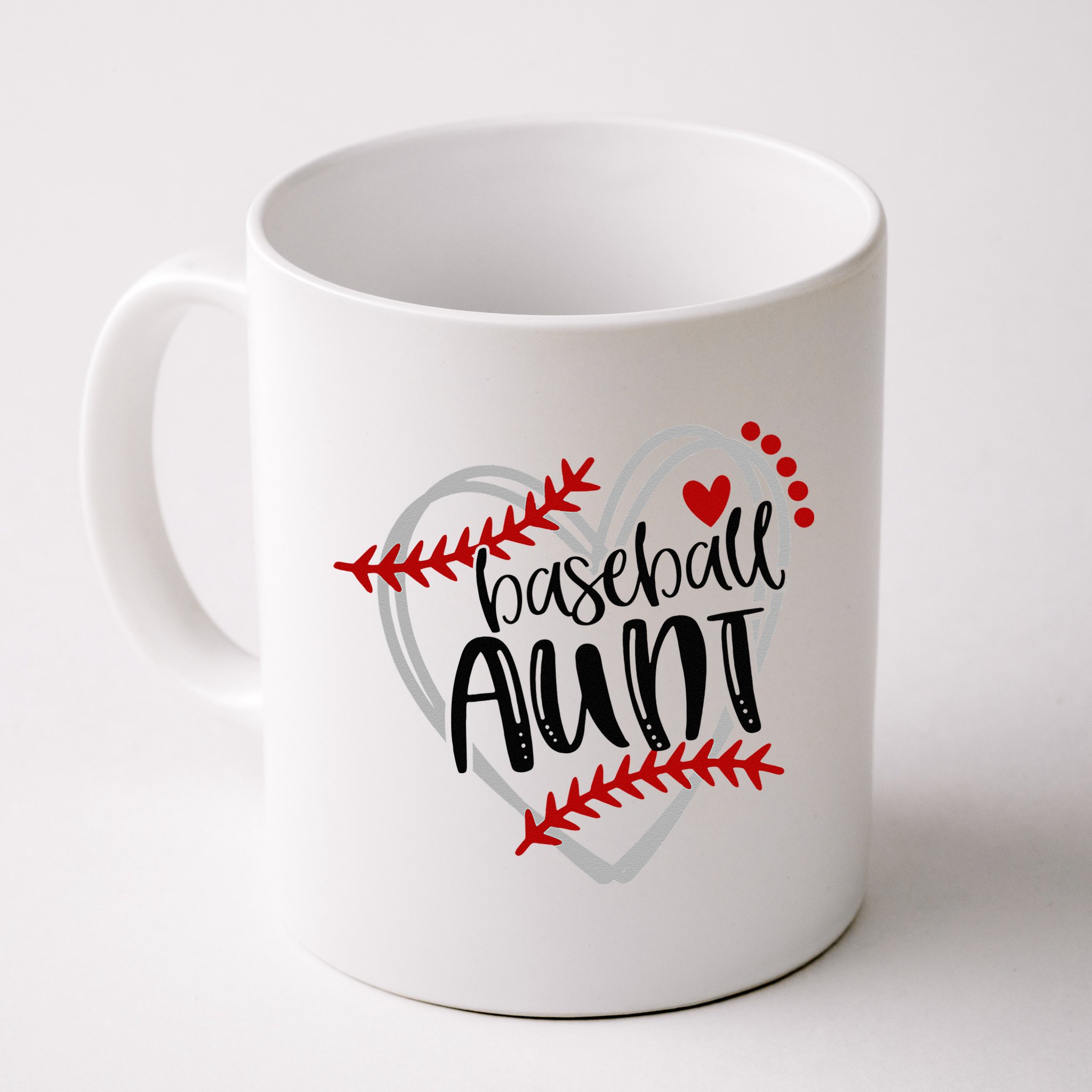 Baseball Heart AUN Auntie Trendy Mug