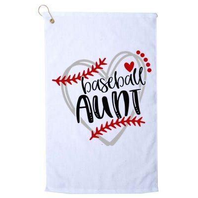 Baseball Heart AUN Auntie Trendy Golf Towel