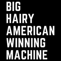 Big Hairy American Winning Machine Drawstring Bag