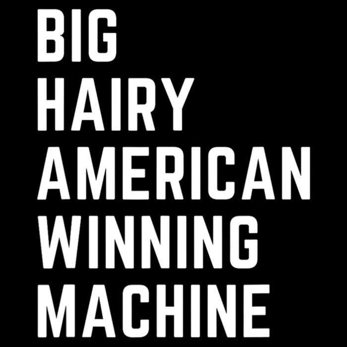 Big Hairy American Winning Machine Drawstring Bag
