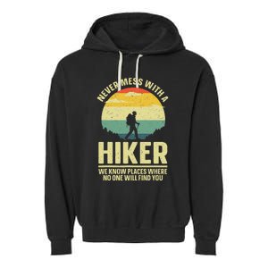 Best Hiking Art Outdoor Hike Gear Hiker Hiking Garment-Dyed Fleece Hoodie