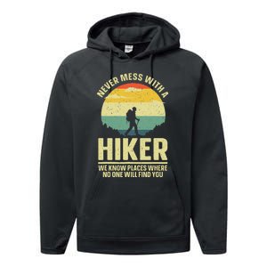 Best Hiking Art Outdoor Hike Gear Hiker Hiking Performance Fleece Hoodie