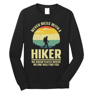 Best Hiking Art Outdoor Hike Gear Hiker Hiking Long Sleeve Shirt