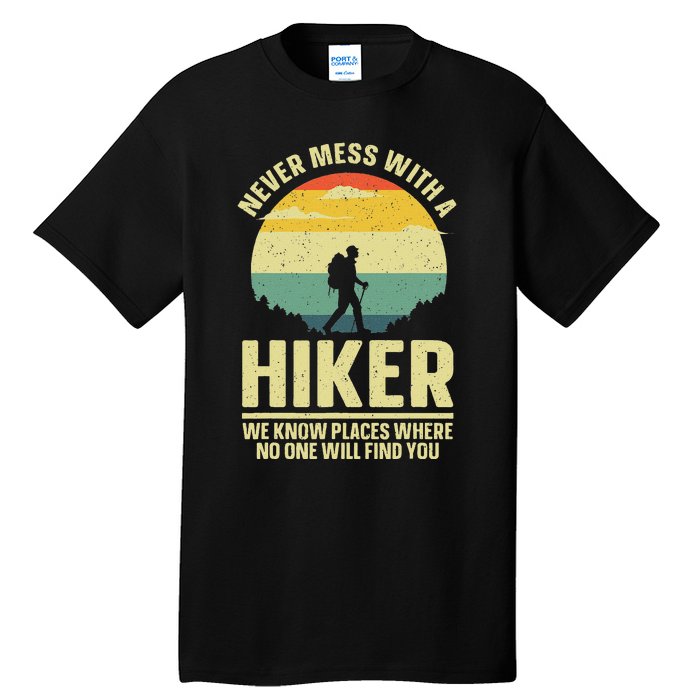 Best Hiking Art Outdoor Hike Gear Hiker Hiking Tall T-Shirt