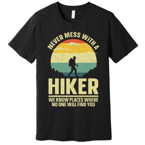 Best Hiking Art Outdoor Hike Gear Hiker Hiking Premium T-Shirt