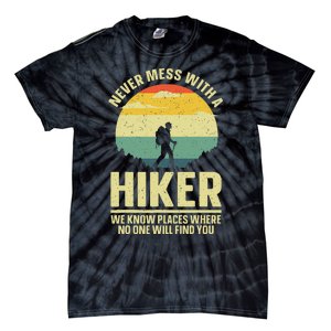 Best Hiking Art Outdoor Hike Gear Hiker Hiking Tie-Dye T-Shirt