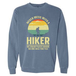 Best Hiking Art Outdoor Hike Gear Hiker Hiking Garment-Dyed Sweatshirt