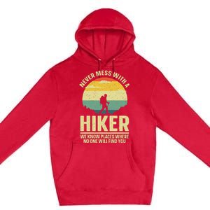 Best Hiking Art Outdoor Hike Gear Hiker Hiking Premium Pullover Hoodie