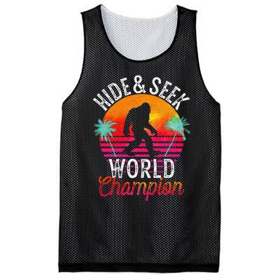 Bigfoot Hide And Seek World Champion Sasquatch Retro Vintage Mesh Reversible Basketball Jersey Tank