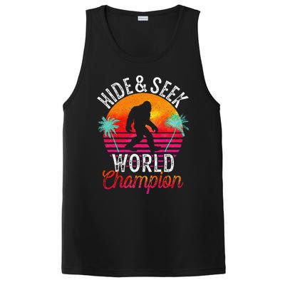 Bigfoot Hide And Seek World Champion Sasquatch Retro Vintage PosiCharge Competitor Tank