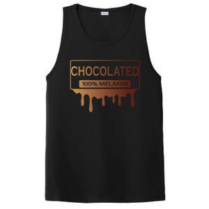 Black History African American 100% Melanin Chocolated Cute Gift PosiCharge Competitor Tank