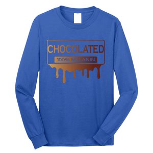 Black History African American 100% Melanin Chocolated Cute Gift Long Sleeve Shirt