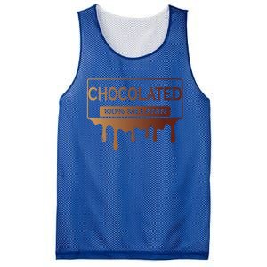 Black History African American 100% Melanin Chocolated Cute Gift Mesh Reversible Basketball Jersey Tank