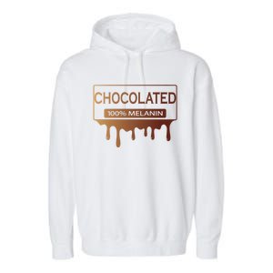 Black History African American 100% Melanin Chocolated Cute Gift Garment-Dyed Fleece Hoodie