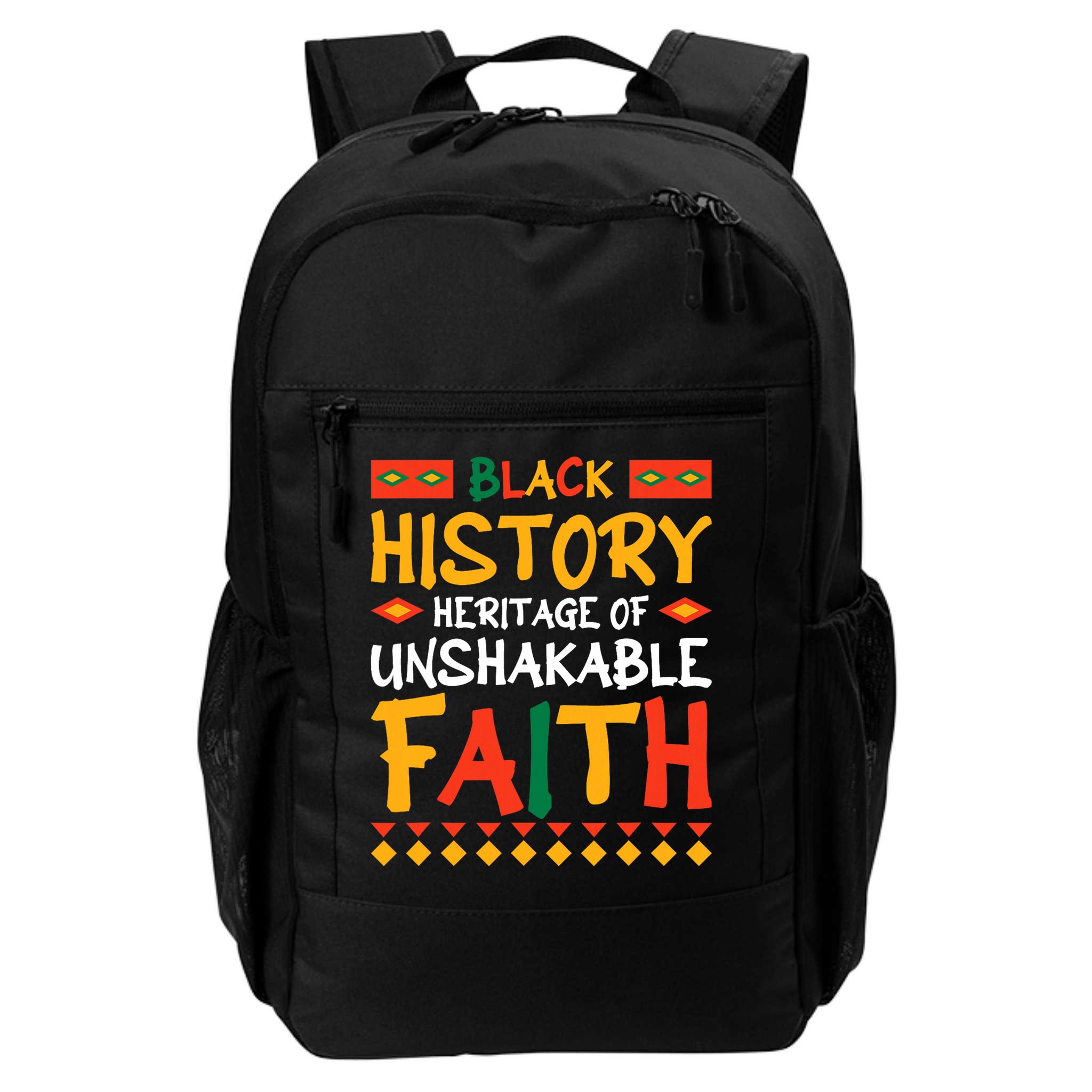 Black History A Heritage Of Unshakable Faith Backpack