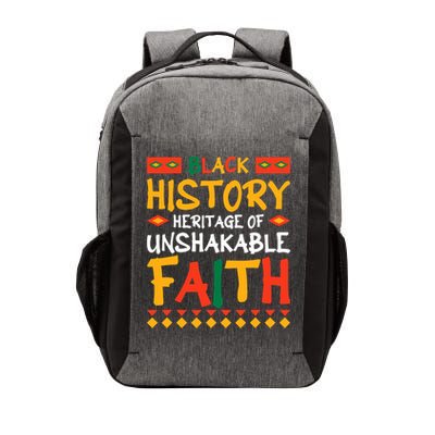 Black History A Heritage Of Unshakable Faith Vector Backpack