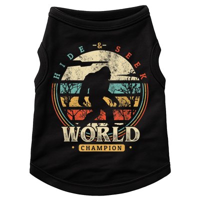 Bigfoot Hide And Seek Champion Sasquatch Camping Tees Doggie Tank