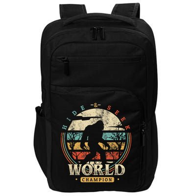 Bigfoot Hide And Seek Champion Sasquatch Camping Tees Impact Tech Backpack