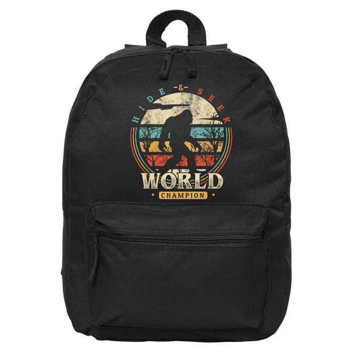 Bigfoot Hide And Seek Champion Sasquatch Camping Tees 16 in Basic Backpack