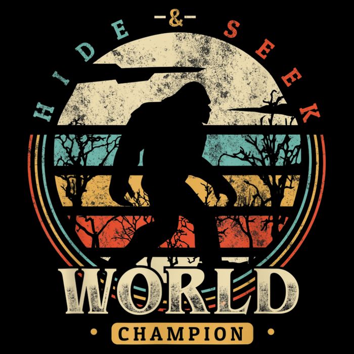 Bigfoot Hide And Seek Champion Sasquatch Camping Tees 16 in Basic Backpack