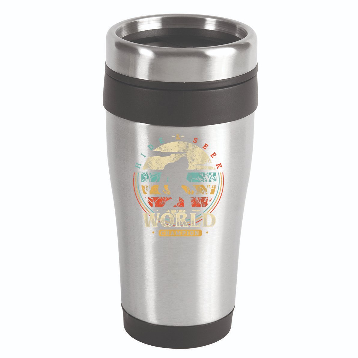 Bigfoot Hide And Seek Champion Sasquatch Camping Tees 16oz Travel Tumbler