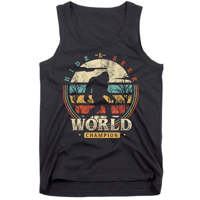 Bigfoot Hide And Seek Champion Sasquatch Camping Tees Tank Top