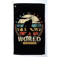 Bigfoot Hide And Seek Champion Sasquatch Camping Tees Golf Towel
