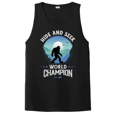 Bigfoogift Hide And Seek Bigfoot Hide And Seek Champion Cool Gift PosiCharge Competitor Tank