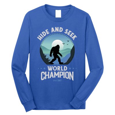 Bigfoogift Hide And Seek Bigfoot Hide And Seek Champion Cool Gift Long Sleeve Shirt