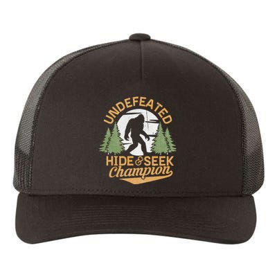 Bigfoot Hide And Seek Champion Sasquatch Stuff Yupoong Adult 5-Panel Trucker Hat