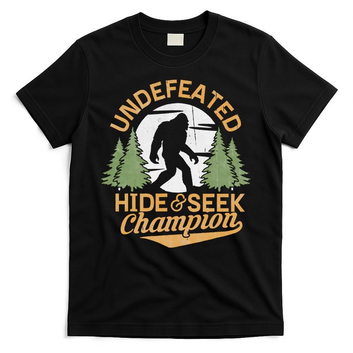Bigfoot Hide And Seek Champion Sasquatch Stuff T-Shirt