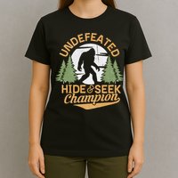 Bigfoot Hide And Seek Champion Sasquatch Stuff T-Shirt