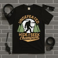 Bigfoot Hide And Seek Champion Sasquatch Stuff T-Shirt