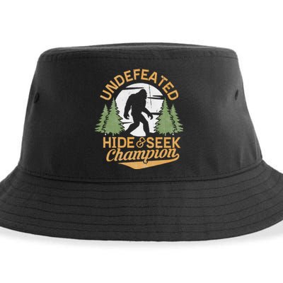 Bigfoot Hide And Seek Champion Sasquatch Stuff Sustainable Bucket Hat