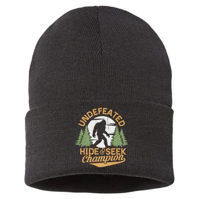 Bigfoot Hide And Seek Champion Sasquatch Stuff Sustainable Knit Beanie