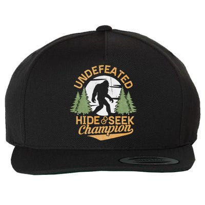 Bigfoot Hide And Seek Champion Sasquatch Stuff Wool Snapback Cap
