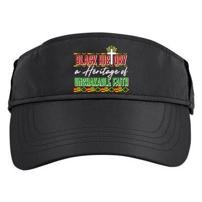 Black History A Heritage Of Unshakable Faith Celebrate Black History Month Adult Drive Performance Visor