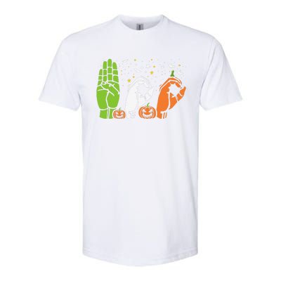 Boo Hands American Sign Language ASL Halloween Pride Softstyle® CVC T-Shirt