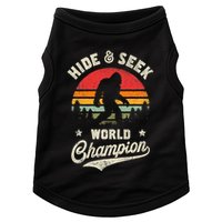 Bigfoot Hide And Seek World Champion Sasquatch Retro Vintage Doggie Tank