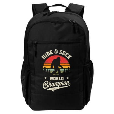Bigfoot Hide And Seek World Champion Sasquatch Retro Vintage Backpack