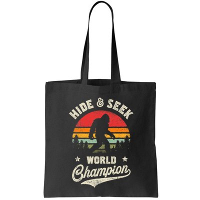 Bigfoot Hide And Seek World Champion Sasquatch Retro Vintage Bag