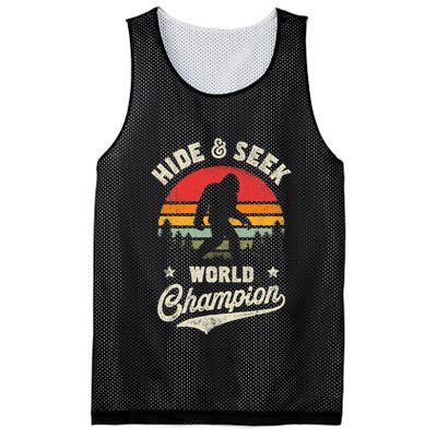 Bigfoot Hide And Seek World Champion Sasquatch Retro Vintage Mesh Reversible Basketball Jersey Tank