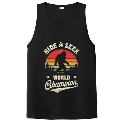 Bigfoot Hide And Seek World Champion Sasquatch Retro Vintage PosiCharge Competitor Tank
