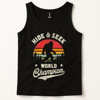 Bigfoot Hide And Seek World Champion Sasquatch Retro Vintage Tank Top