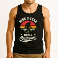 Bigfoot Hide And Seek World Champion Sasquatch Retro Vintage Tank Top