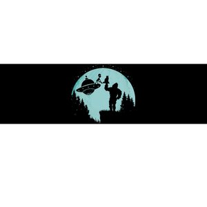 Bigfoot Holding A Cat Funny Alien Riding Ufo Sasquatch Cat Bumper Sticker