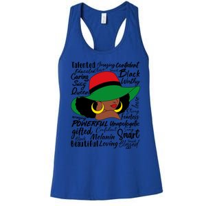 Black History African American Ladies Junenth 1865 Gift Women's Racerback Tank